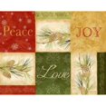 thumbnail image 1 of Peace Love Joy Pinecones Rectangle Poster Print by Cynthia Coulter, 1 of 2