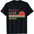 thumbnail image 1 of Peace Love Kimchi Retro Vintage T-Shirt, 1 of 4