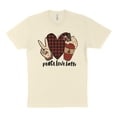 thumbnail image 1 of Peace Love Latte Shirt Unisex 2X-Large Natural, 1 of 5