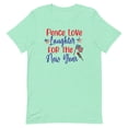 thumbnail image 1 of Peace Love Laughter for the New Year Shirt (Heather Mint, S), 1 of 1