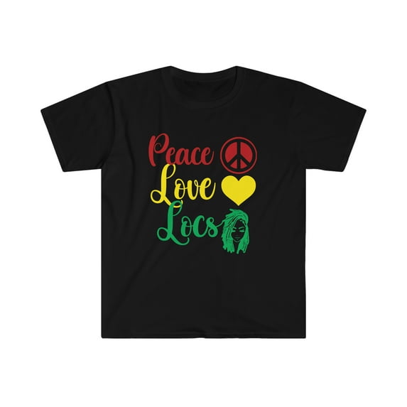 Peace Love Locs Black Owned Business Love My Hair Love Locs T-Shirt
