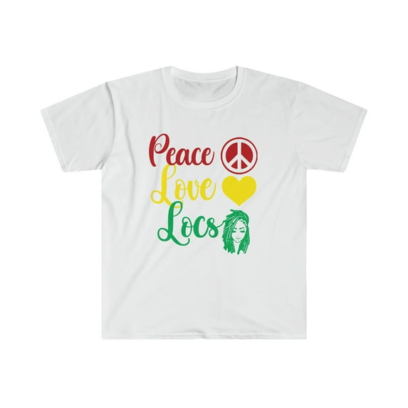 Peace Love Locs Black Owned Business Love My Hair Love Locs T-Shirt