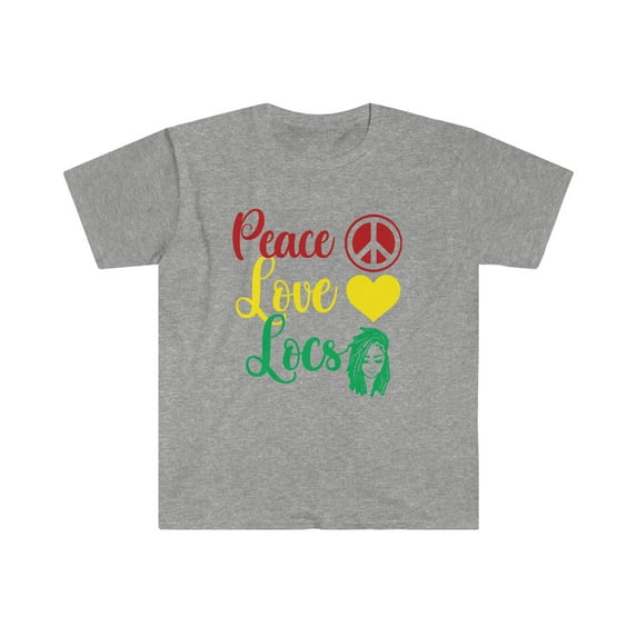 Peace Love Locs Black Owned Business Love My Hair Love Locs T-Shirt