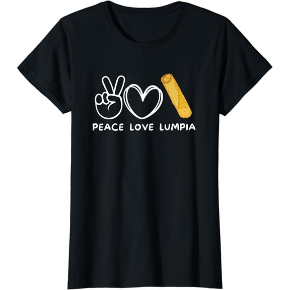 Peace Love Lumpia Retro Lumpia Lover Food Lover T-Shirt