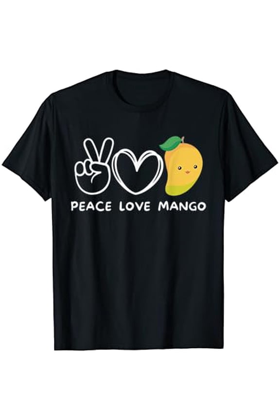 Peace, Love Mango Retro Mango Lover Fruit Lover T-Shirt