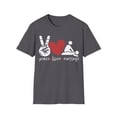 thumbnail image 1 of Peace Love Massage Therapist Masseuse Massage Lover TShirt, 1 of 4