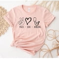 thumbnail image 1 of Peace Love Nursing Shirt T-shirt Gift Nurse Top Registered Nurset Tee School Shirts Life Gray Leoaprd Solid White Vinyl Leopard Women's Lover, 1 of 3