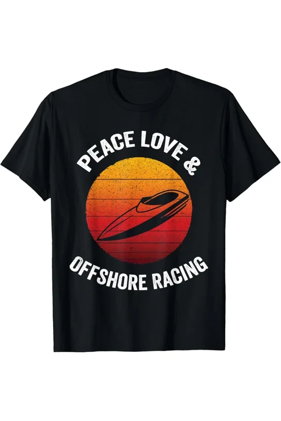 Peace Love Offshore Racing Graphic T-shirt