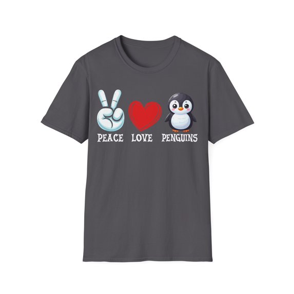 Peace Love Penguins Cute Animal Owner Penguin Lover TShirt