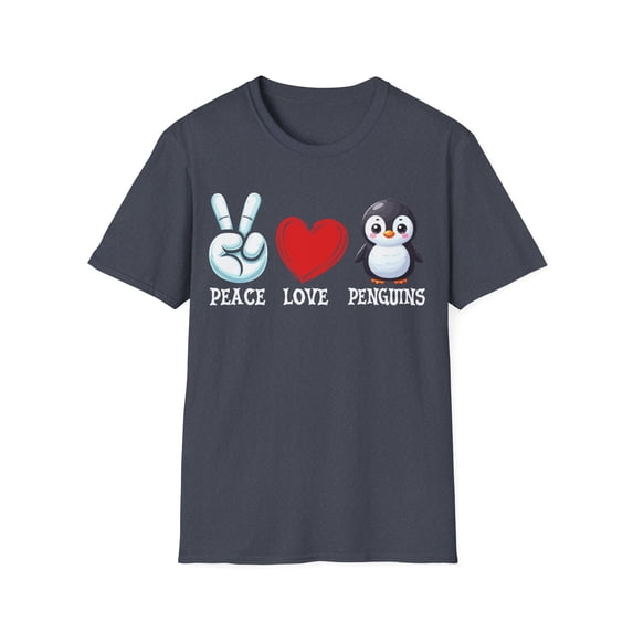 Peace Love Penguins Cute Animal Owner Penguin Lover TShirt
