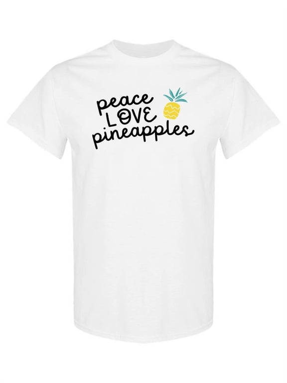 Peace Love Pineapples T-Shirt Women -SPIdeals Designs, Female Medium