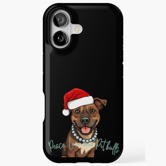 Peace Love Pitbulls Katana Case for iPhone 11 12 13 14 15 16 17 Pro Max