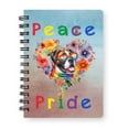 thumbnail image 1 of Peace Love Pride Boxer with Rainbow Sunglasses LGBT LGBTQ+ Spiral Bound Journal Boxers Dog Lover Gifts Idea 5x7in Spiral Notebook - 01004, 1 of 5
