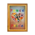thumbnail image 1 of Peace Love Pride Great Dane with Rainbow Sunglasses LGBT LGBTQ+ Acrylic Plaque with Wood Photo Frame Box Danes Dog Lover Gifts Light Box - 01004, 1 of 5