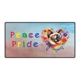 thumbnail image 1 of Peace Love Pride Siamese with Rainbow Sunglasses LGBT LGBTQ+ Desk Mat Full Keyboard Mouse Pad Cat Lover Kitten Owner Gifts Large Mousepad - 01004, 1 of 5