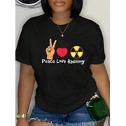 Peace Love Radiology Radiologist Gift X-ray Radiology Tech T-Shirt