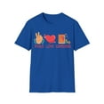 thumbnail image 1 of Peace Love Scrapbooking Crafting Lover Card Making Expert T-Shirt, 1 of 4