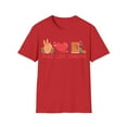 thumbnail image 1 of Peace Love Scrapbooking Crafting Lover Card Making Expert T-Shirt, 1 of 4
