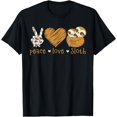 thumbnail image 1 of Peace Love Sloth Hand Sign Heart Lovers Unisex T-Shirt for Men Women Kids Toddler, 1 of 5