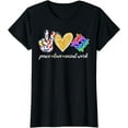 thumbnail image 1 of Peace Love Social Work Cute Social Worker Gifts T-Shirt, 1 of 3