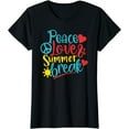 thumbnail image 1 of Peace, Love & Summer Break T-Shirt, 1 of 4