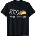 thumbnail image 1 of Peace, Love Tacos Retro Tacos Lover Food Lover T-Shirt, 1 of 4