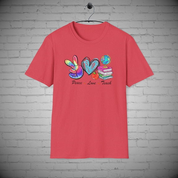 Peace Love Teach T-shirt, Teacher Appreciation Gift, Teachers Shirt
