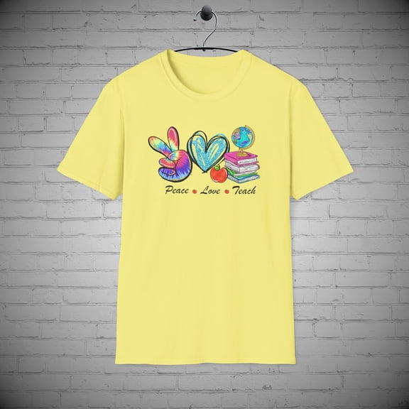 Peace Love Teach T-shirt, Teacher Appreciation Gift, Teachers Shirt