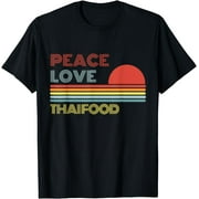 Peace Love Thai Food Retro Vintage T-Shirt