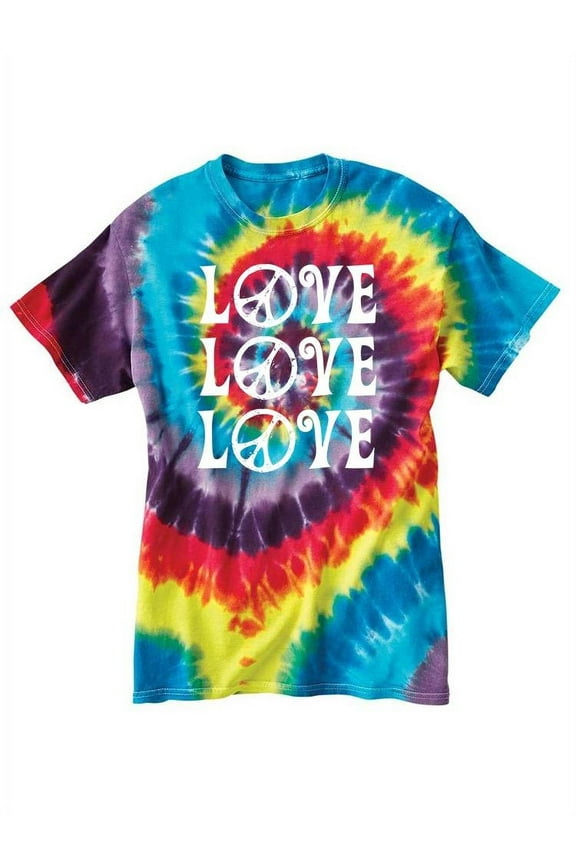 Peace Love Tie-Dye Spiral Women -Smartprints Designs, Female XX-Large