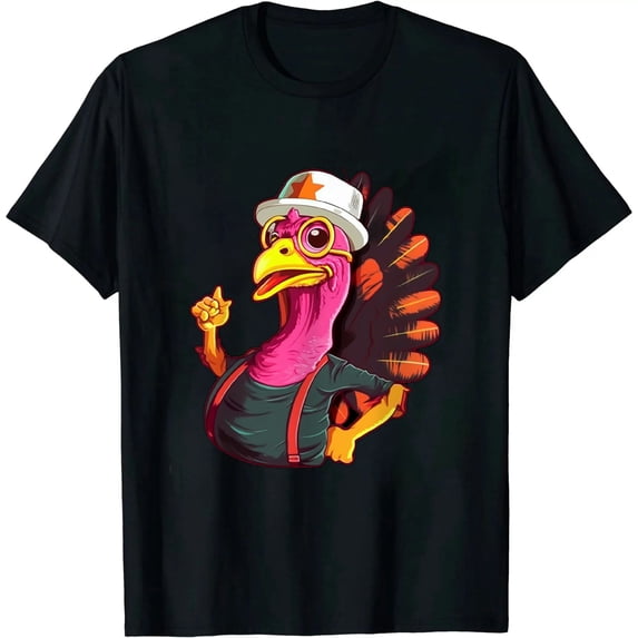 Peace Love Turkey Pumpkin Gobble Turkey Thanksgiving T-Shirt 0661