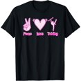 thumbnail image 1 of Peace Love Twirling Twirler Baton Twirling T-Shirt, 1 of 3