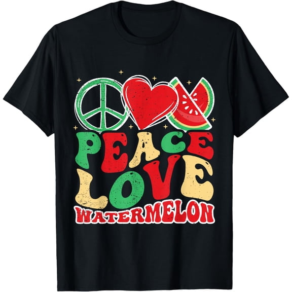 Peace Love Watermelon Summer T-Shirt