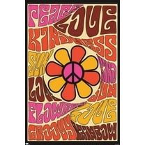 Peace, Love, and Kindness Wall Poster, 22.375" x 34"