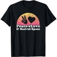 thumbnail image 1 of Peace Love and Madrid Spain T-Shirt, 1 of 4