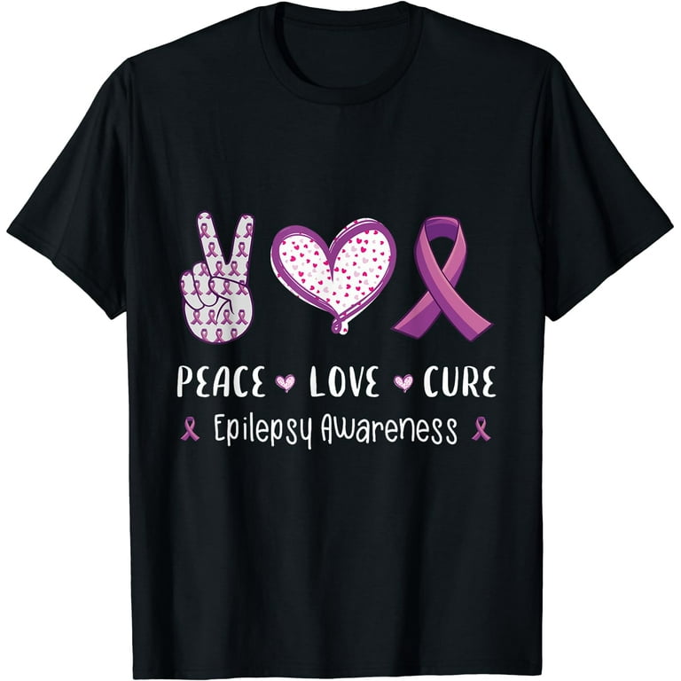 Epilepsy Awareness T Shirt With Sunflower Gift Men Women Kid Epilepsy Awareness T Shirt With Sunflower Gift Men Women Kid