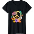thumbnail image 1 of Peace Love retro groovy 60's 70's hippie costume T-Shirt, 1 of 3
