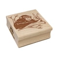 thumbnail image 1 of Peace Loving Bonobo Chimpanzee Square Rubber Stamp Stamping Scrapbooking Crafting - Large 2.75in, 1 of 7