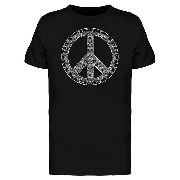 Peace Mandala T-Shirt Men -Image by Shutterstock, Male 3X-Large