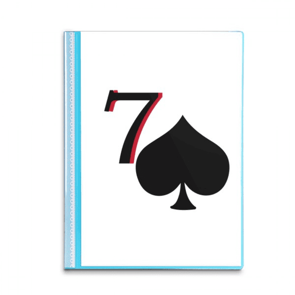 Peace Neptune Spade 7 Poker Book Sheet Protectors Portfolio Binder Folder