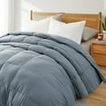 thumbnail image 1 of Peace Nest 360 Thread Count All Season White Goose Down Fiber and Feather Comforter, King, Dark Gray, Cal King, 1 of 6