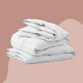 thumbnail image 1 of Peace Nest 500 Thread Count All Season White Goose Down Fiber and Feather Comforter, Full, 1 of 6