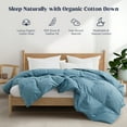 thumbnail image 1 of Peace Nest All Season 100% Organic Cotton Down Duvet Insert Medium Warmth Comforter, Fawn, Twin, 1 of 7