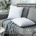 thumbnail image 1 of Peace Nest Feather Throw Pillow Inserts Set of 2, Gray, 26x26", 1 of 5