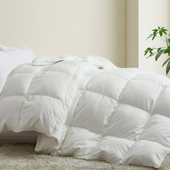 Peace Nest Heavyweight White Goose Down Comforter Winter Duvet Insert, King