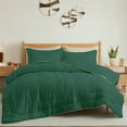 thumbnail image 1 of Peace Nest Hotel Collection Satin Silky All Season Down Alternative Comforter for a Restful Night's Sleep, Green, Twin, 1 of 6