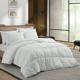 thumbnail image 1 of Peace Nest Lightweight Down Alternative Comforter Duvet Insert with Soft Microfiber Shell Queen - Navy, 1 of 10