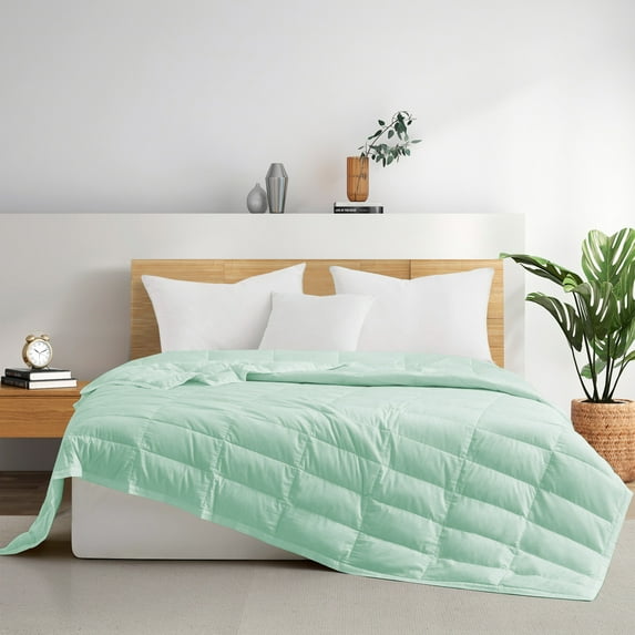 Peace Nest Lyocell Soft Breathable Cooling Tencel Blanket Summer Blanket, Hotel Quality for Couch, Sofa Chair, Dusty Aqua, 90x90 in