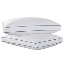 Peace Nest White Feather & Down Gusset Standard/Queen Pillow - Set of Two