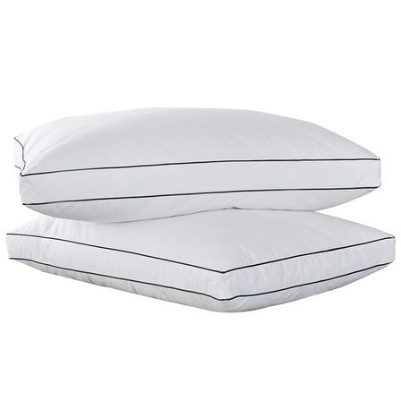 Peace Nest White Feather & Down Gusset Standard/Queen Pillow - Set of Two